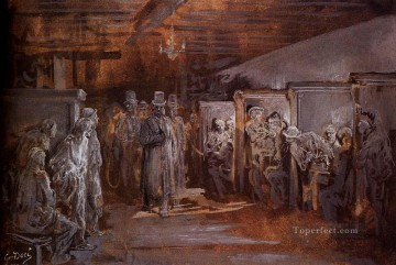 Tavern In Whitechapel Gustave Dore Oil Paintings